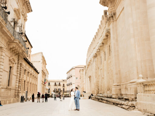 A prewedding photo shoot  at Ortigia – Syracuse in Sicily